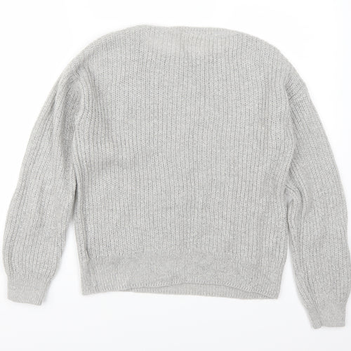 H&M Womens Grey   Pullover Jumper Size S