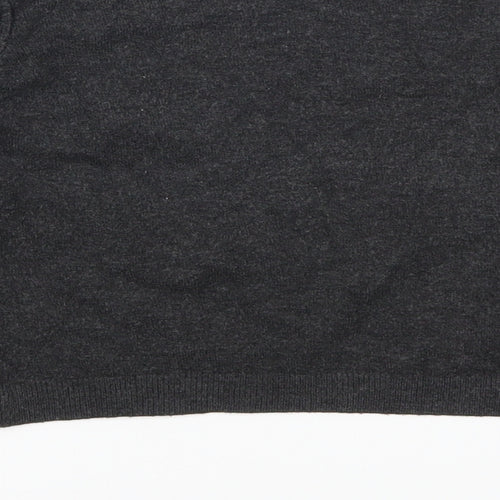 Pull & Bear Womens Grey   Pullover Jumper Size L  - Cropped