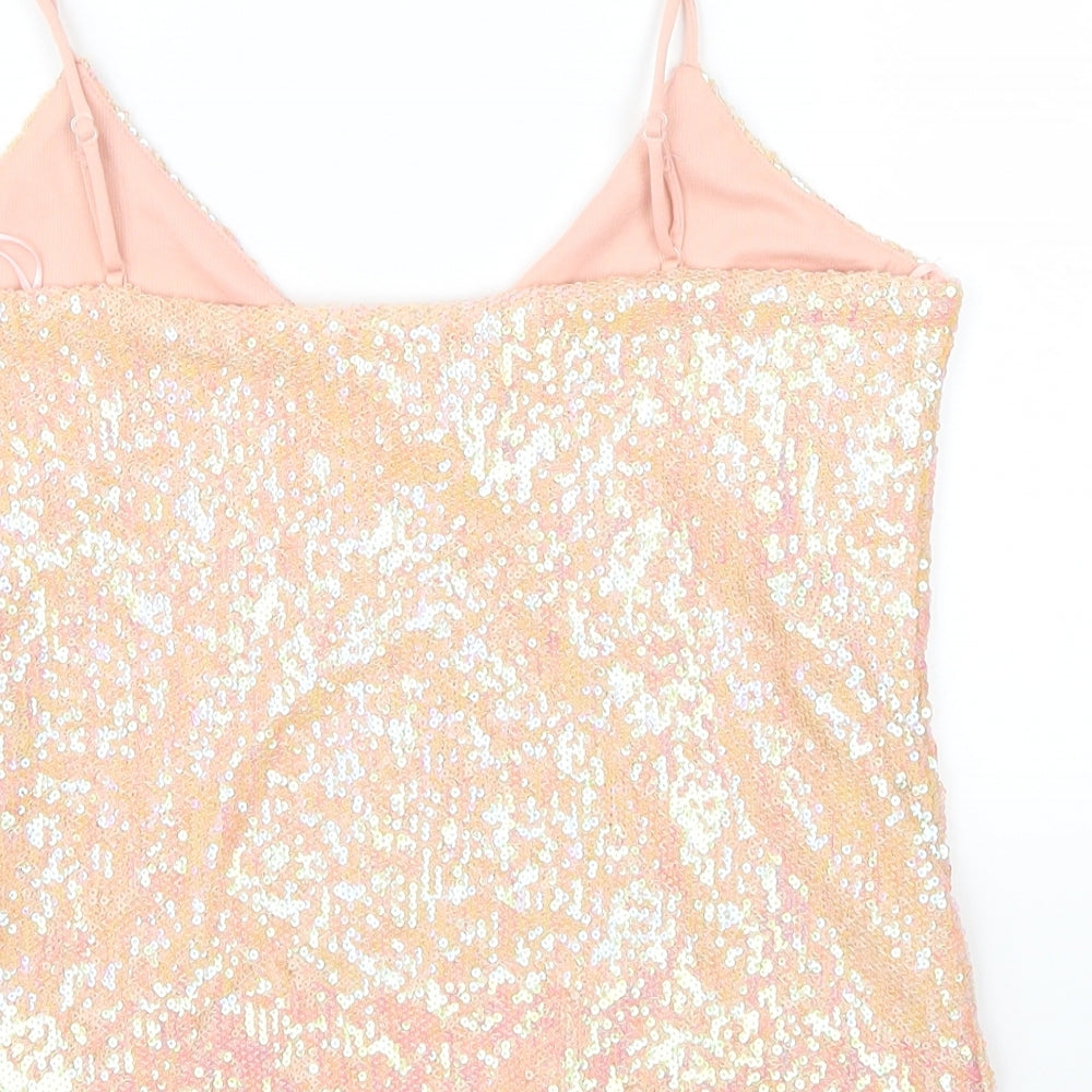 Miss Selfridge Womens Pink   Basic Tank Size 12