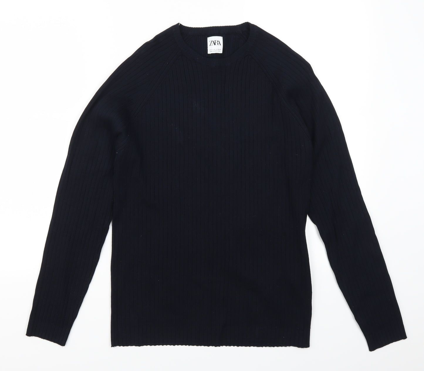 Zara Mens Blue   Pullover Jumper Size M