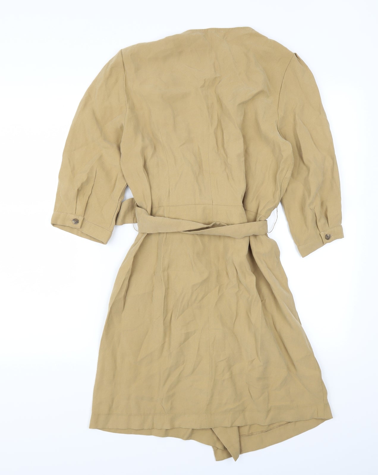 Mango Womens Beige   Shirt Dress  Size M