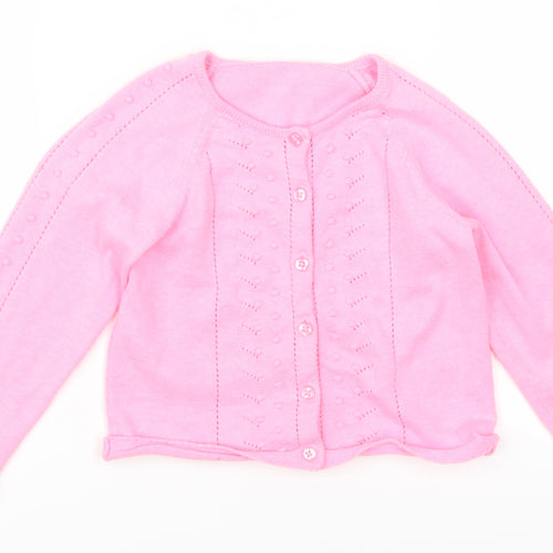 Matalan Girls Pink   Cardigan Jumper Size 4-5 Years