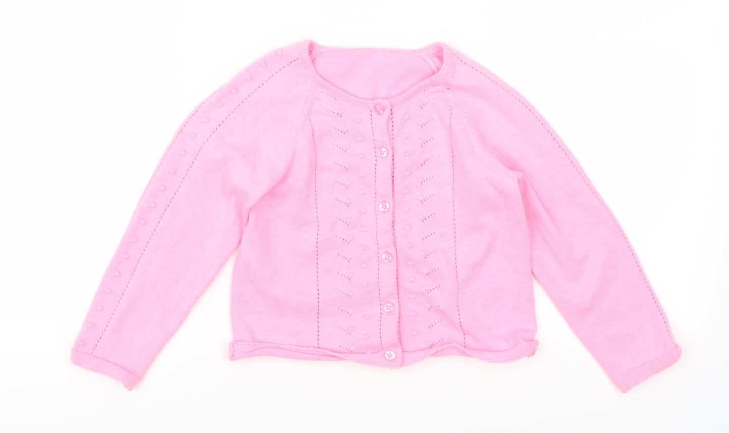 Matalan Girls Pink   Cardigan Jumper Size 4-5 Years