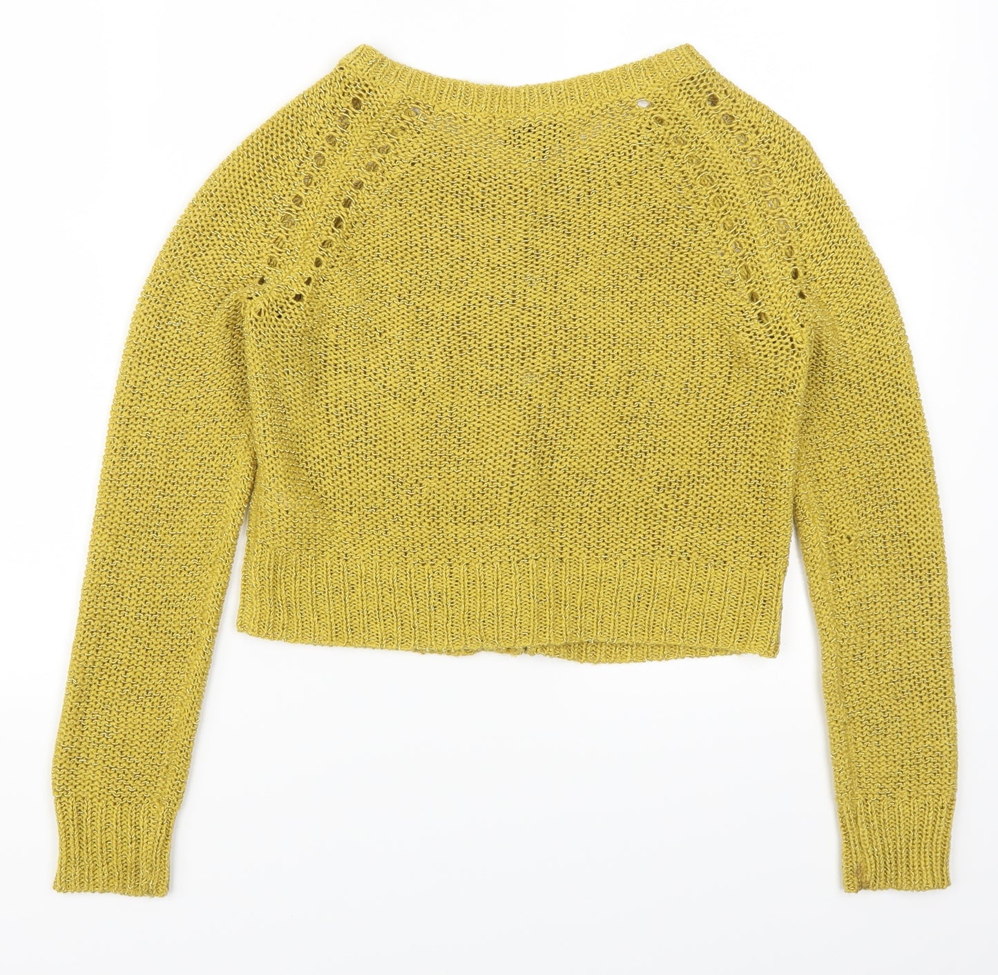 Topshop Womens Yellow   Cardigan Jumper Size 6
