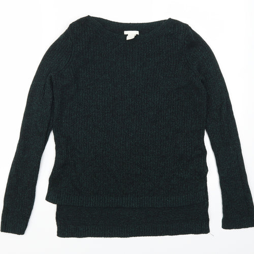 H&M Womens Green   Pullover Jumper Size S