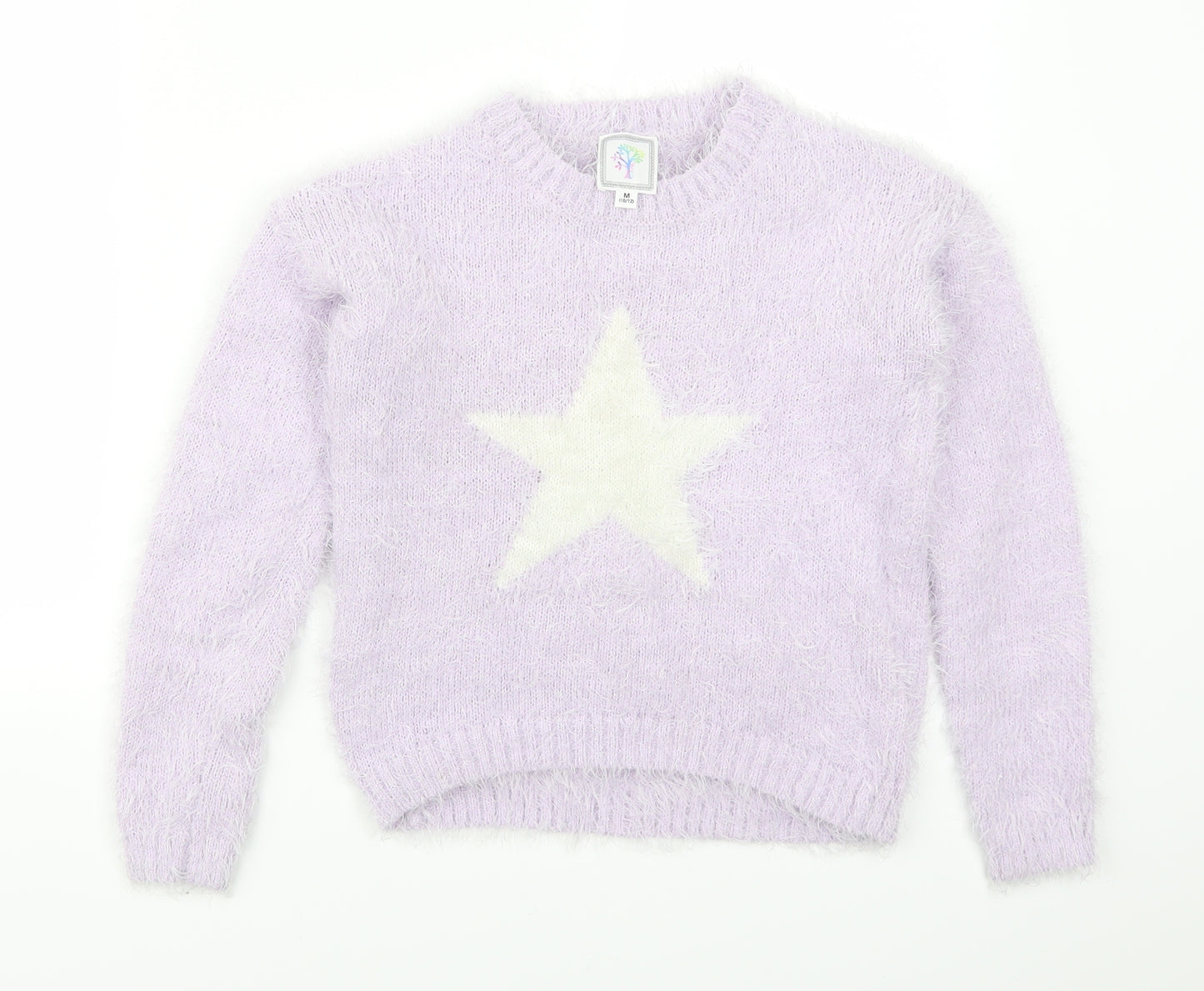 Preworn Womens Purple   Pullover Jumper Size M  - Star