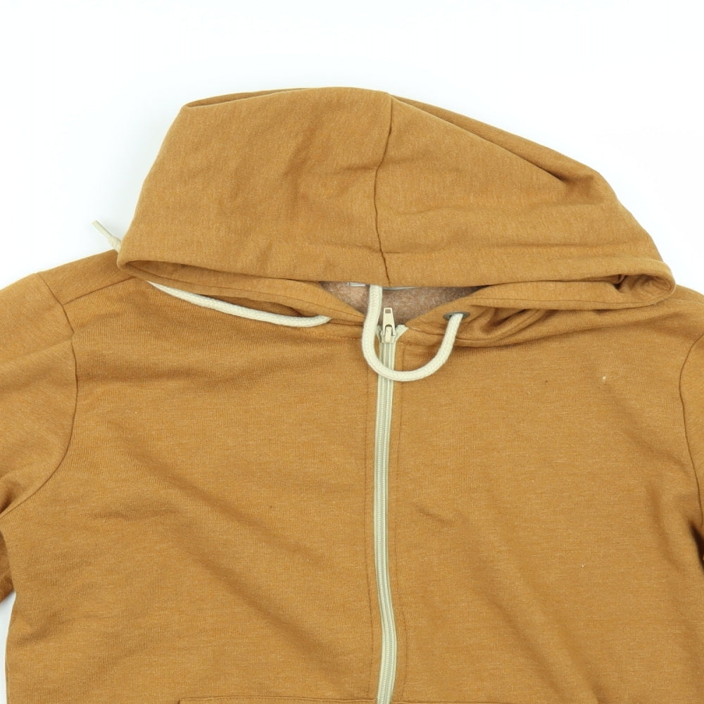 Preworn Womens Yellow   Full Zip Hoodie Size S