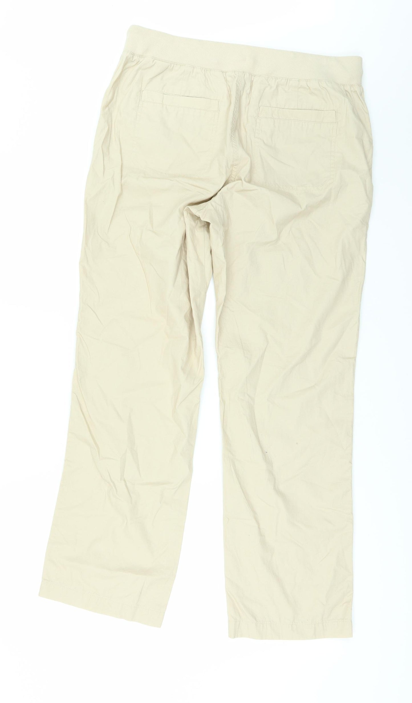 Marks and Spencer Womens Beige   Cargo Trousers Size 12 L29 in