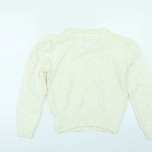 BHS Womens White   Pullover Jumper Size 14