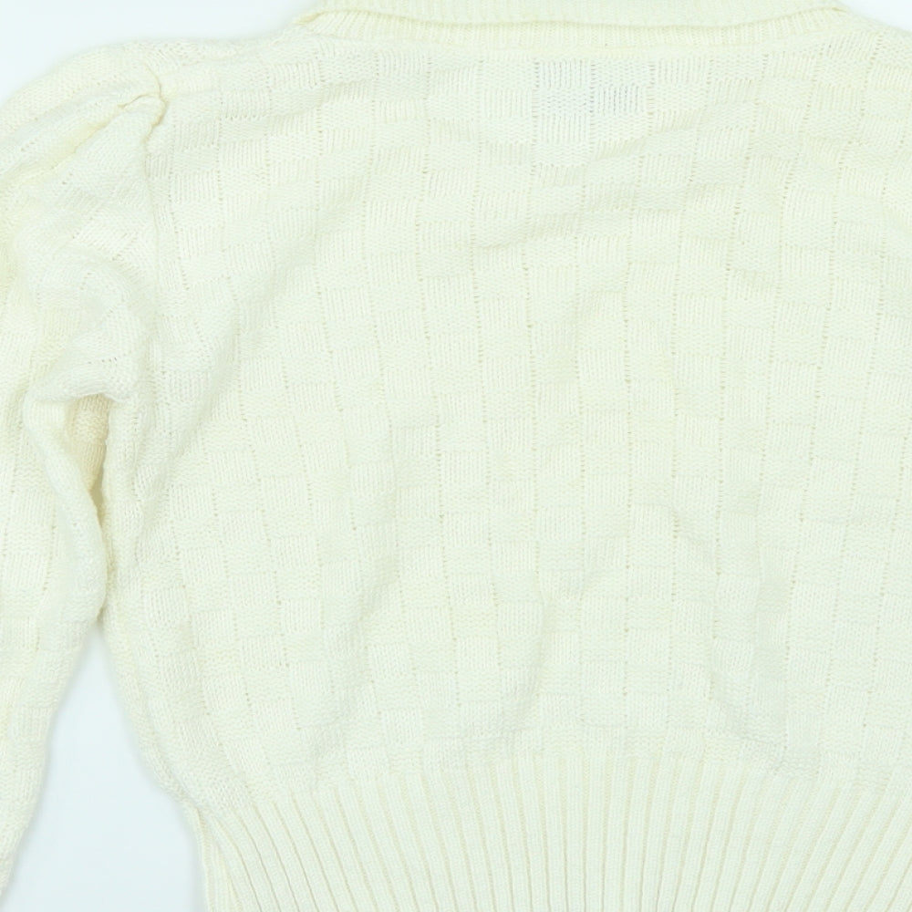 BHS Womens White   Pullover Jumper Size 14