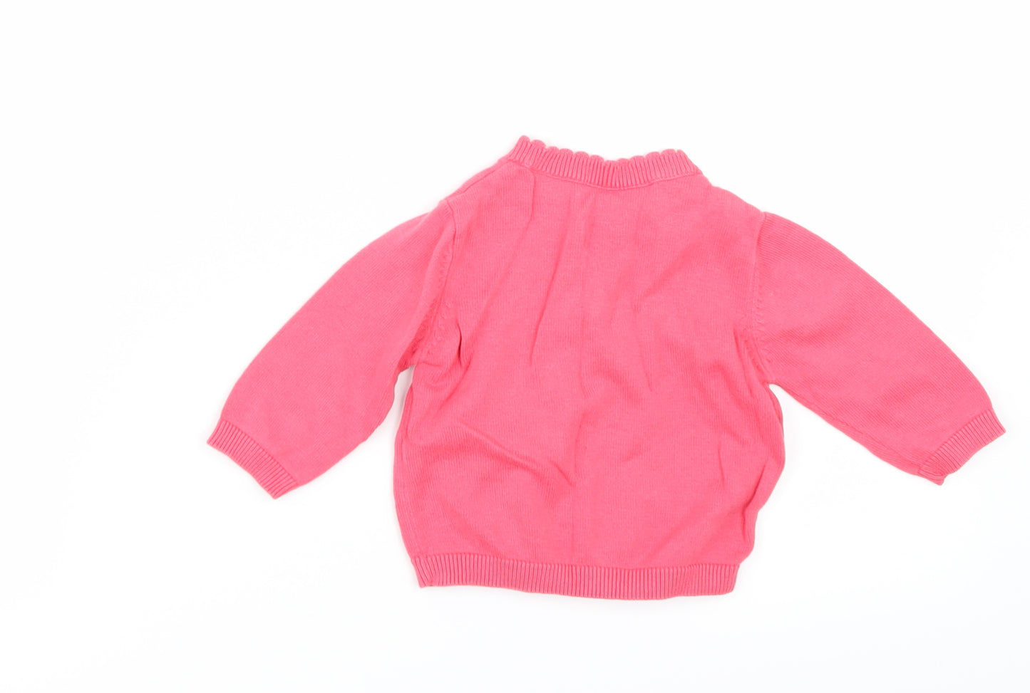 Marks and Spencer Girls Pink   Cardigan Jumper Size 3-6 Months
