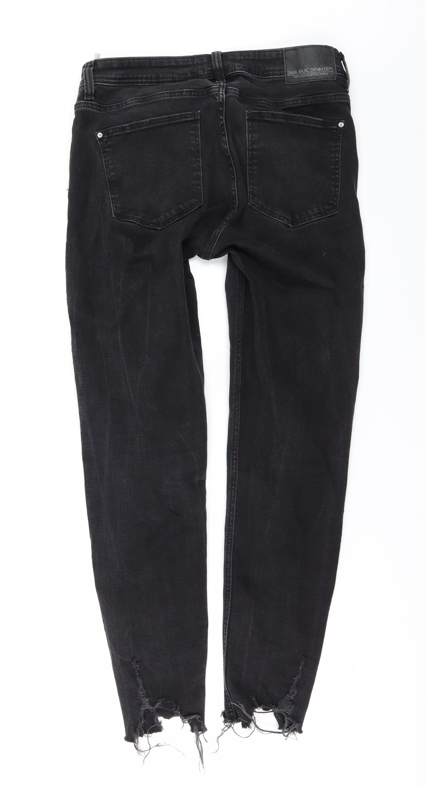 Zara Womens Black  Denim Skinny Jeans Size 8 L26 in