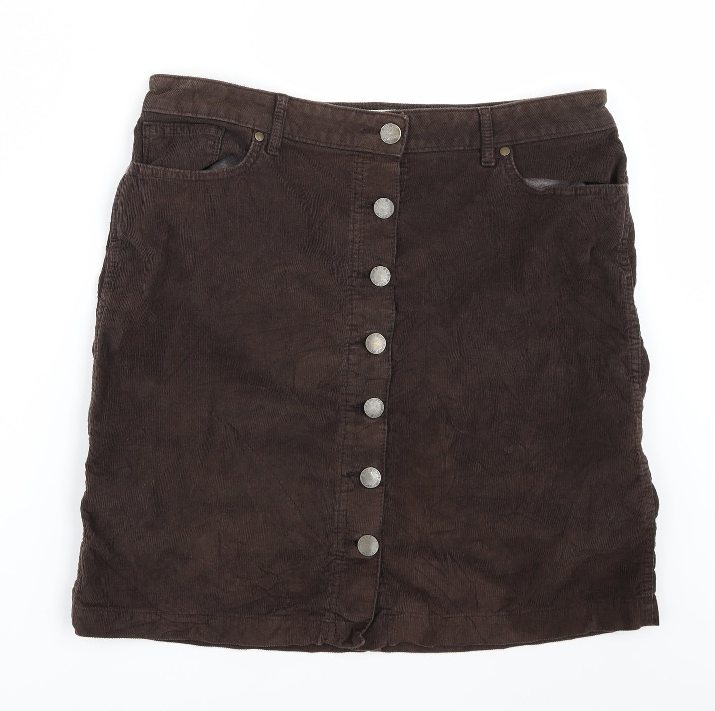 Fat Face Womens Brown  Corduroy Mini Skirt Size 14