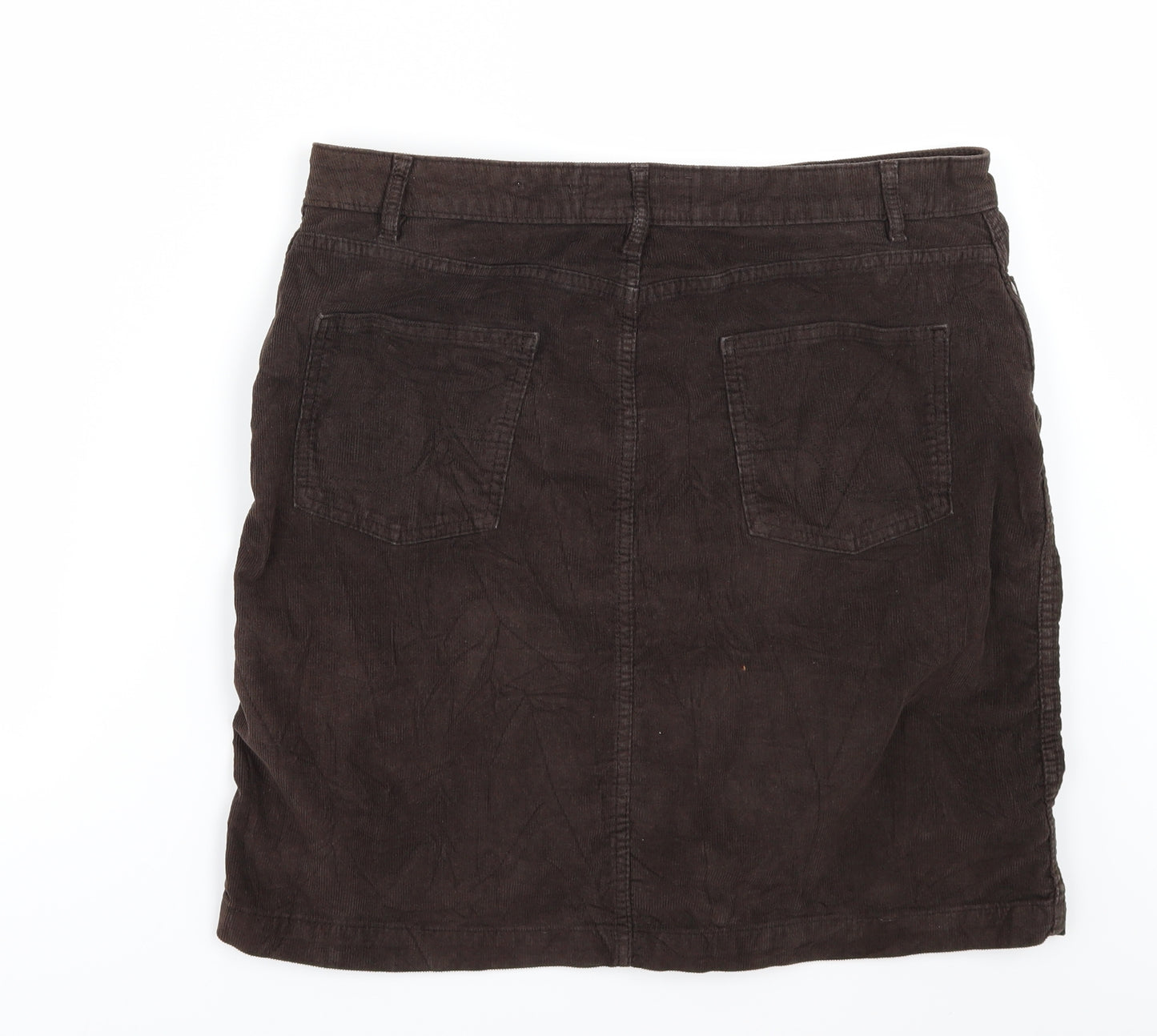 Fat Face Womens Brown  Corduroy Mini Skirt Size 14