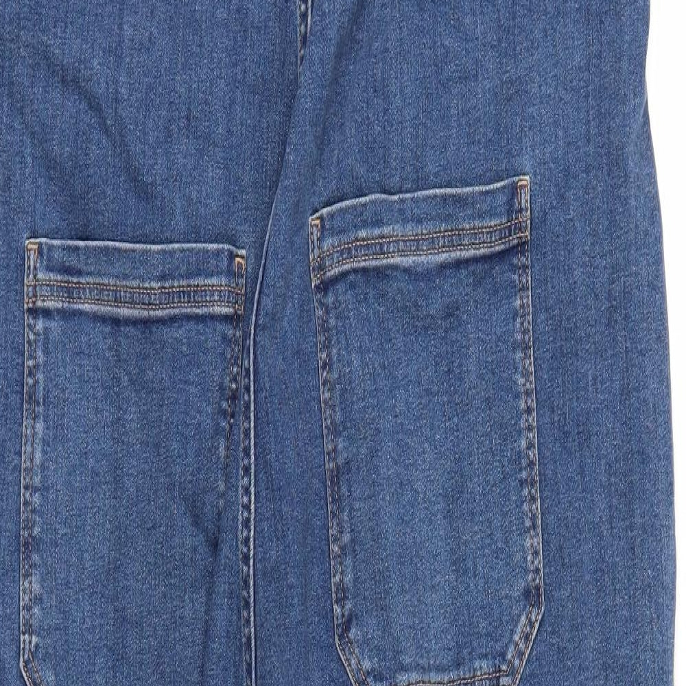 TU Womens Blue  Denim Dungarees Trousers Size 22 L30 in