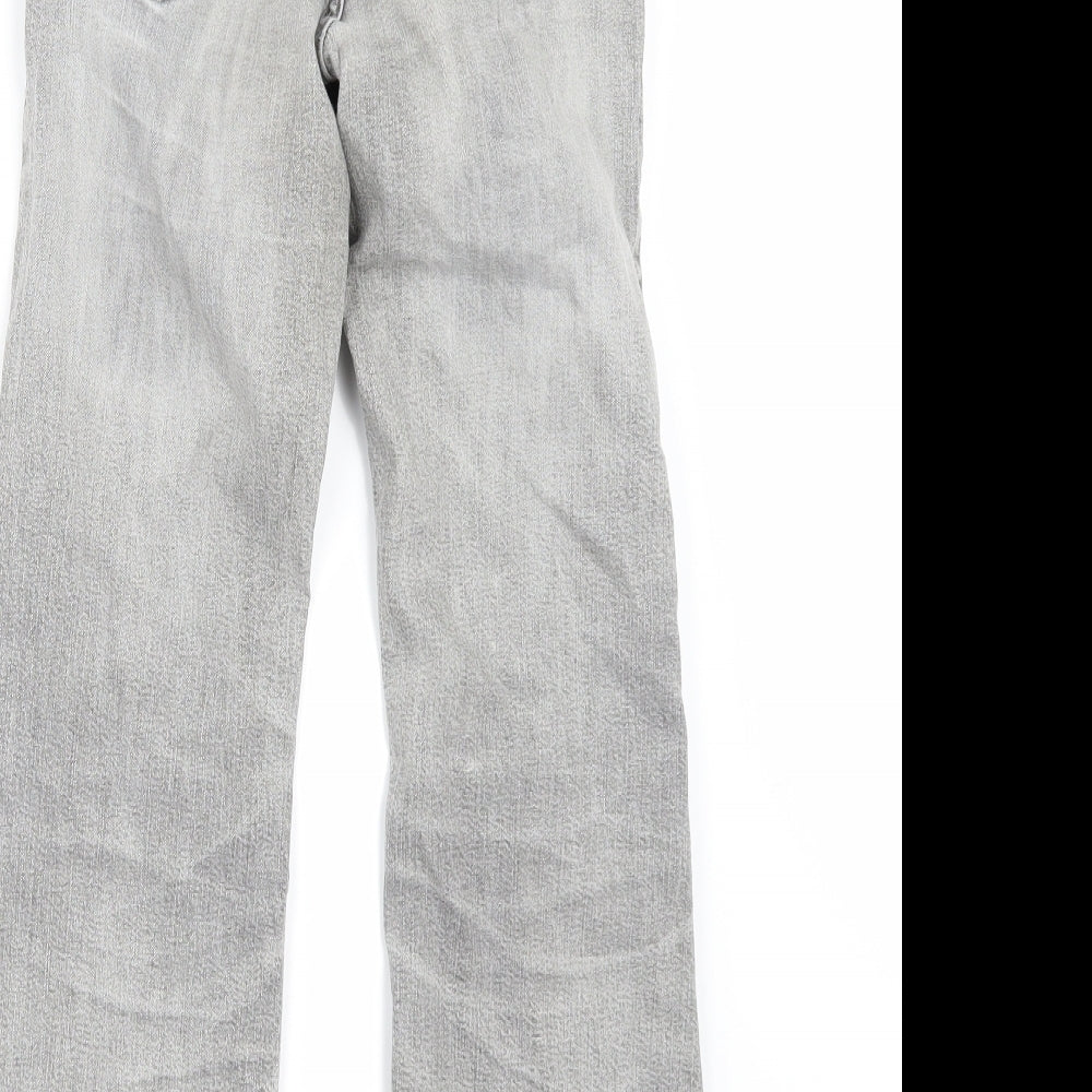 Attitude Girls Grey  Denim Flared Jeans Size 11-12 Years