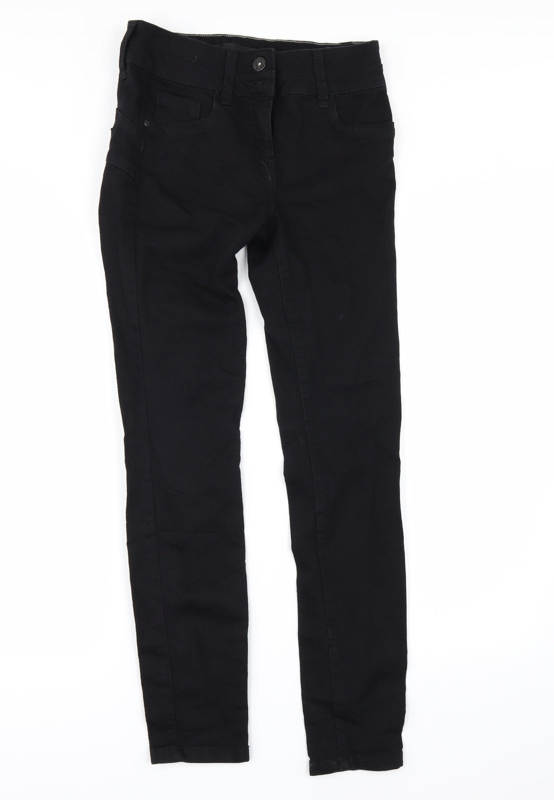 NEXT Womens Black  Denim Skinny Jeans Size 8 L29 in
