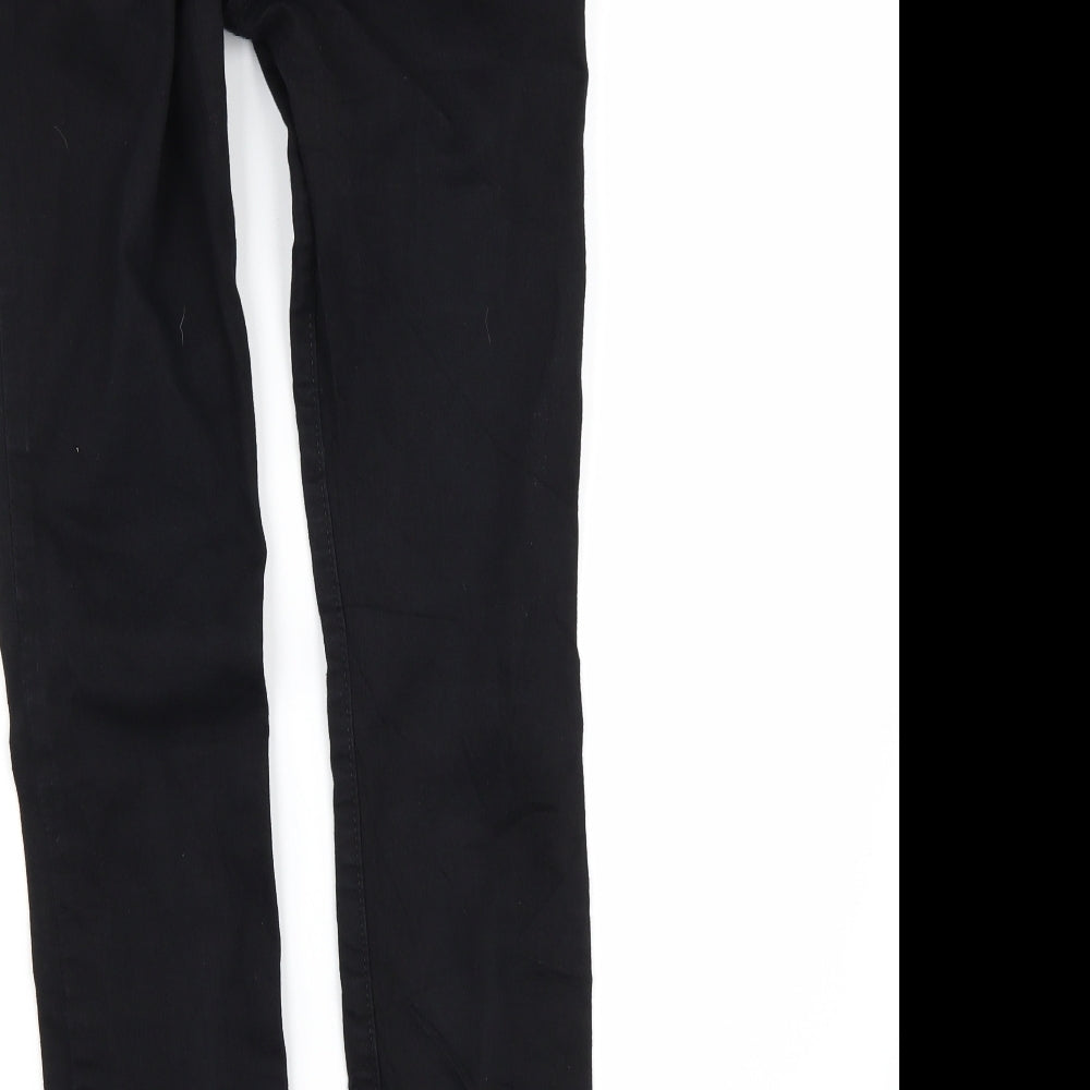 NEXT Womens Black  Denim Skinny Jeans Size 8 L29 in