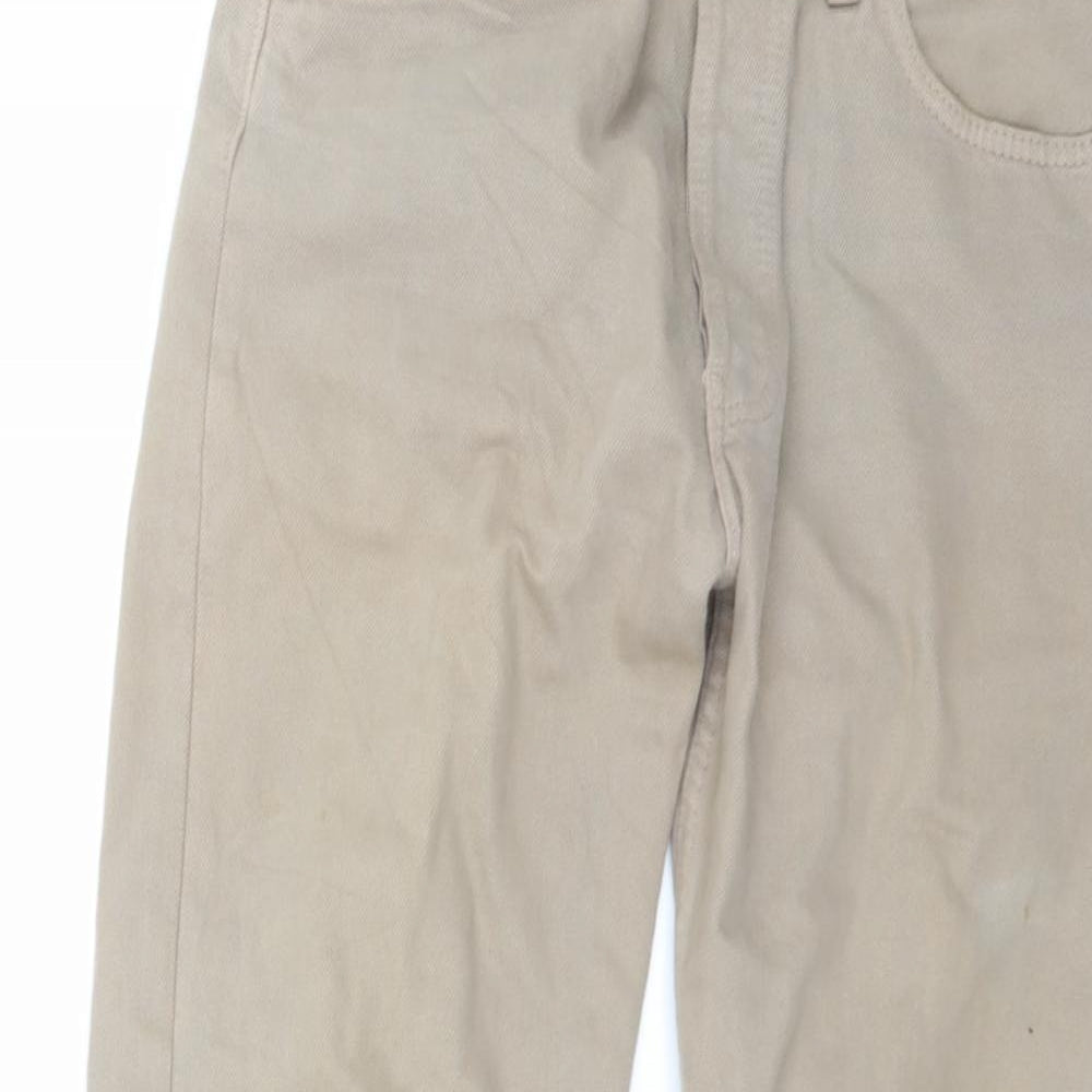 Levi's Mens Beige  Denim Straight Jeans Size 32 L32 in