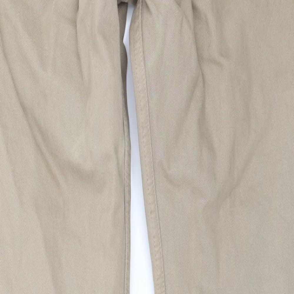 Levi's Mens Beige  Denim Straight Jeans Size 32 L32 in
