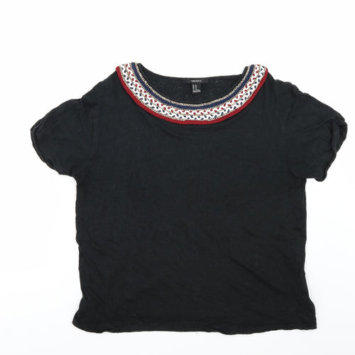 FOREVER 21 Womens Black   Basic T-Shirt Size M