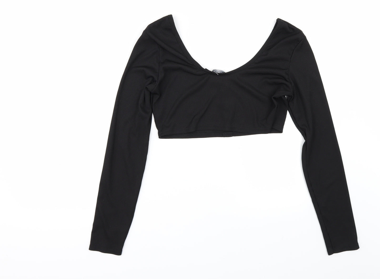 Nastygal Womens Black   Cropped Blouse Size 8
