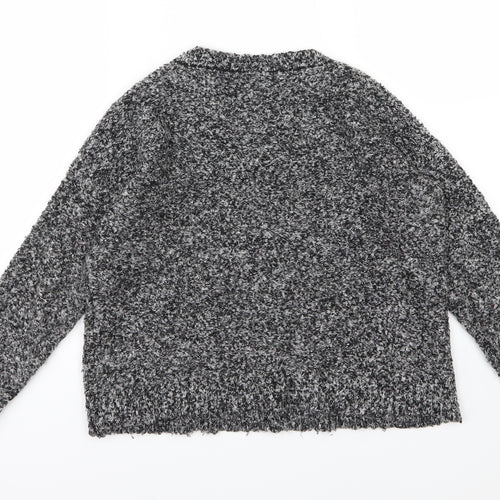 Topshop Womens Grey  Knit Pullover Jumper Size 8