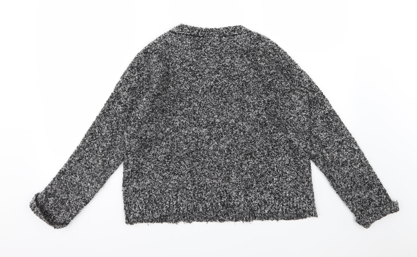 Topshop Womens Grey  Knit Pullover Jumper Size 8