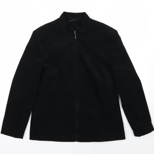EWM Womens Black  Velour Jacket  Size 12