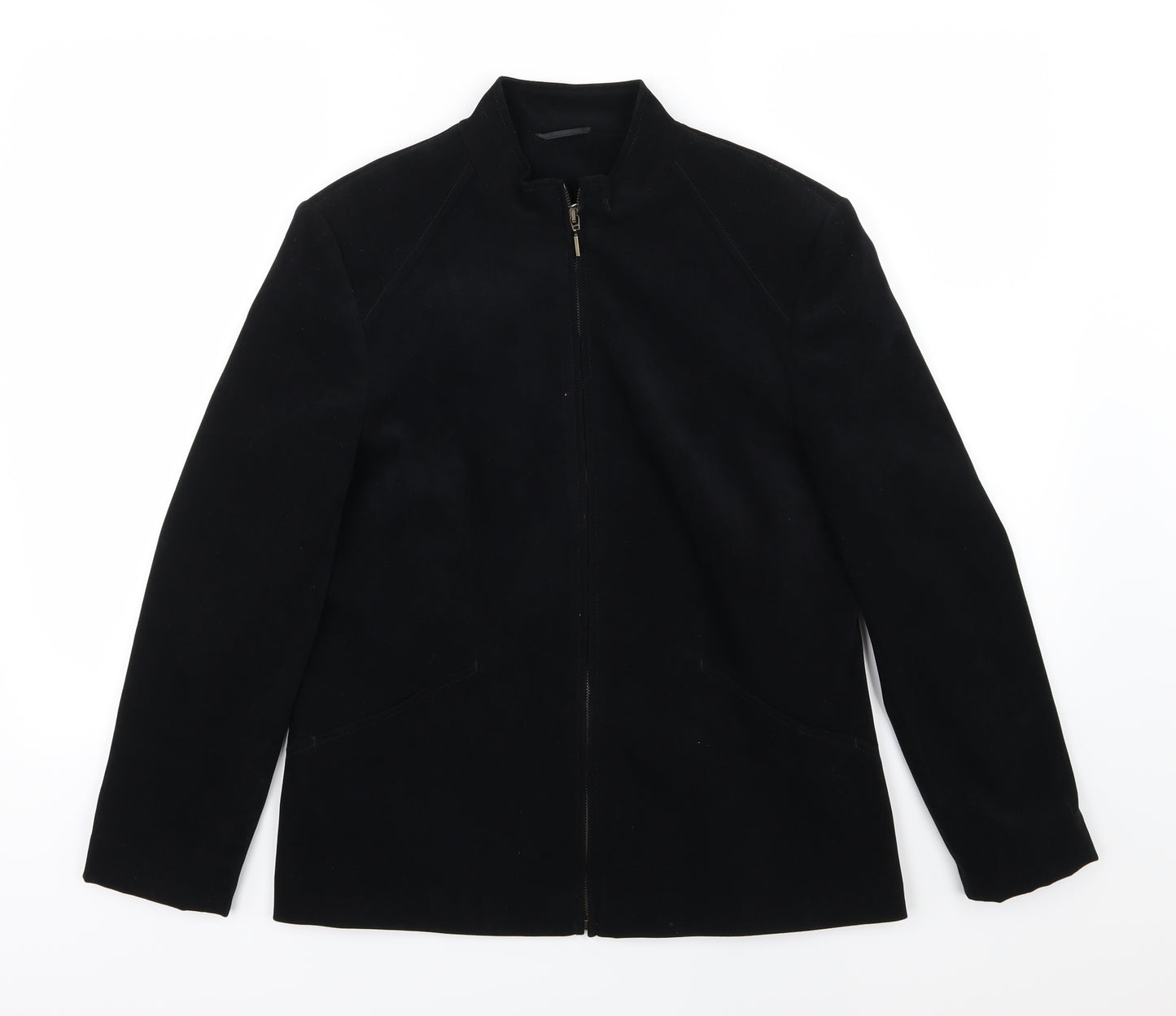 EWM Womens Black  Velour Jacket  Size 12