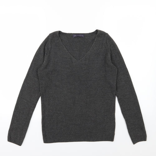 Marks and Spencer Womens Grey  Knit Pullover Jumper Size 8