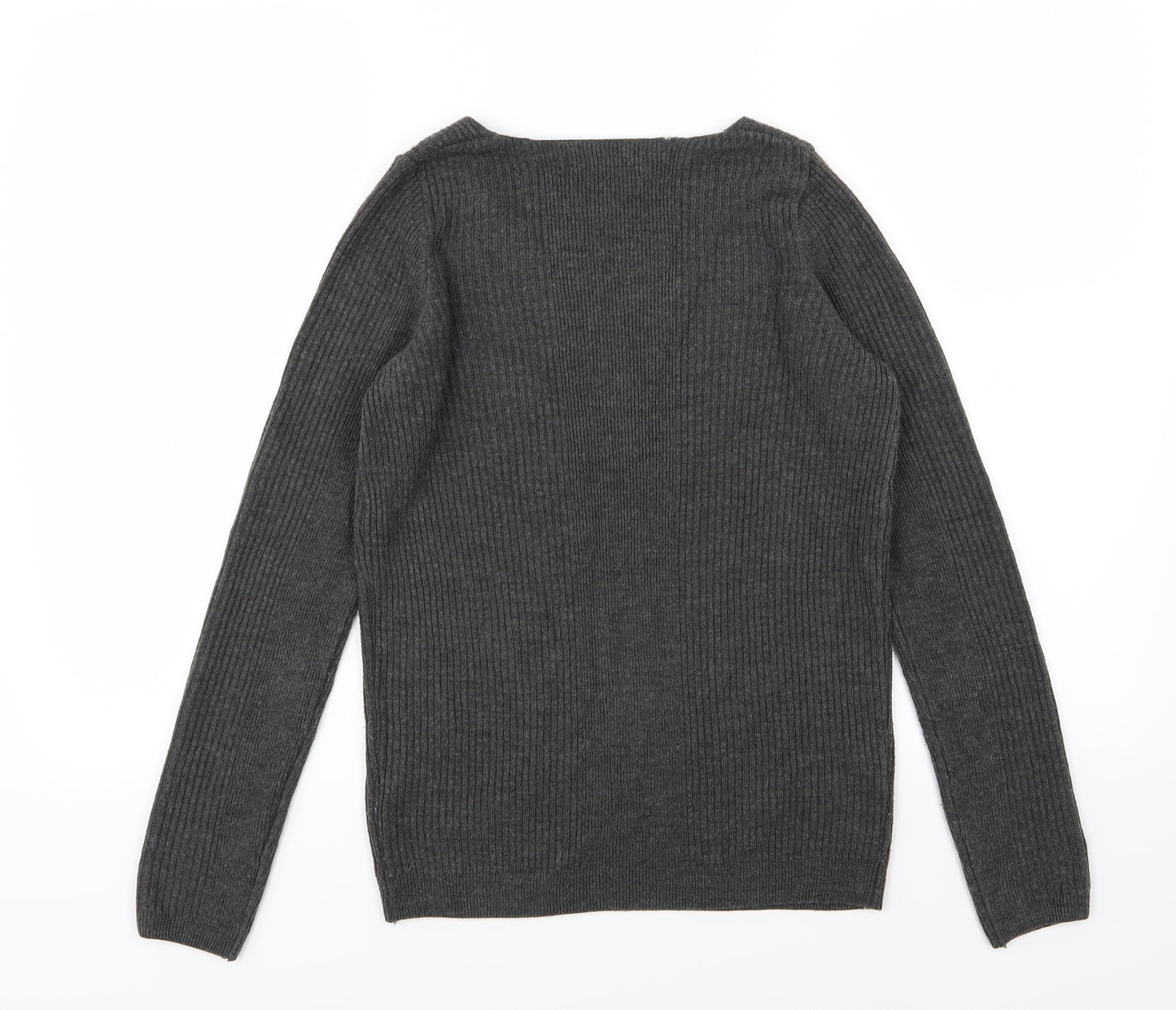 Marks and Spencer Womens Grey  Knit Pullover Jumper Size 8