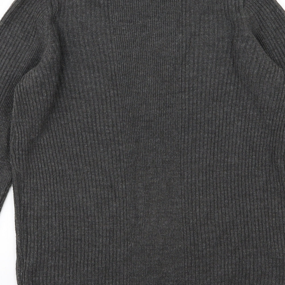 Marks and Spencer Womens Grey  Knit Pullover Jumper Size 8