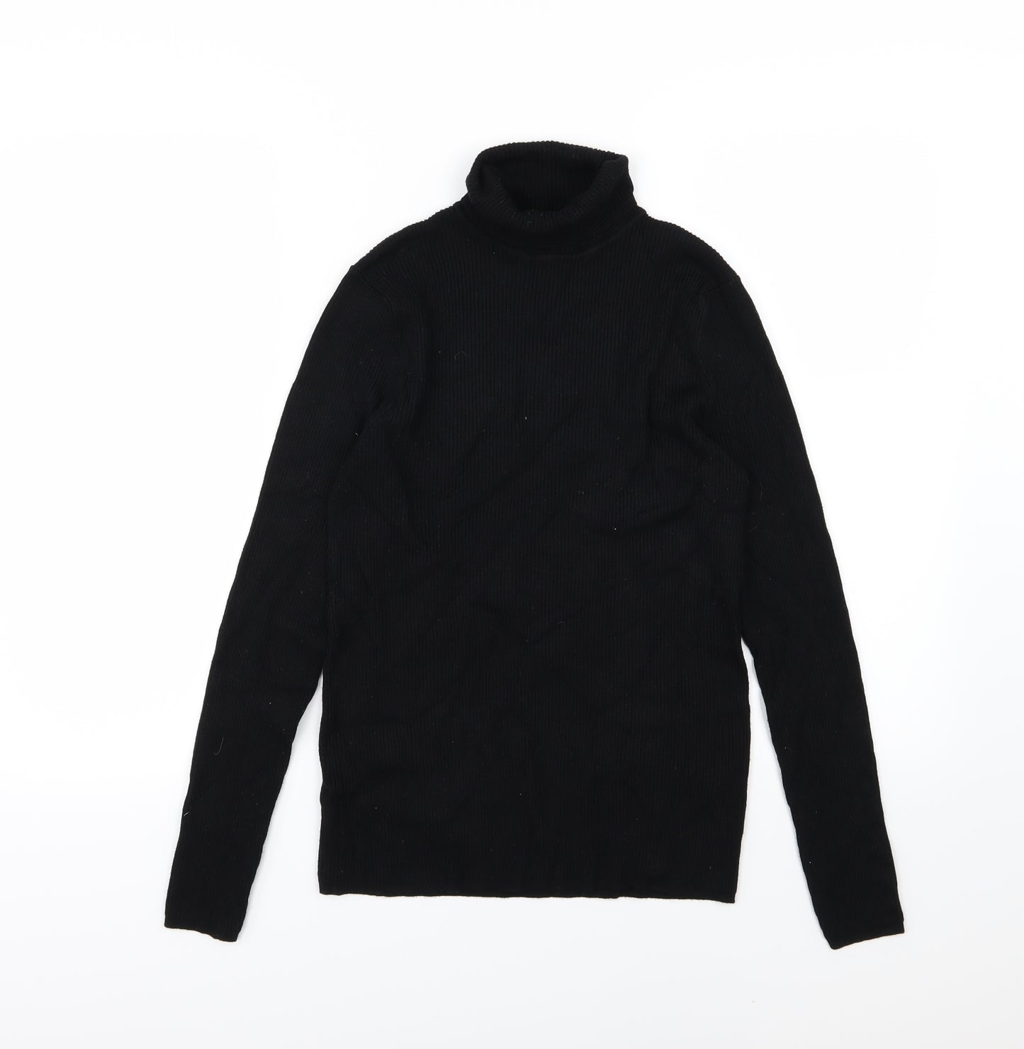 Marks and Spencer Womens Black  Knit Pullover Jumper Size 14