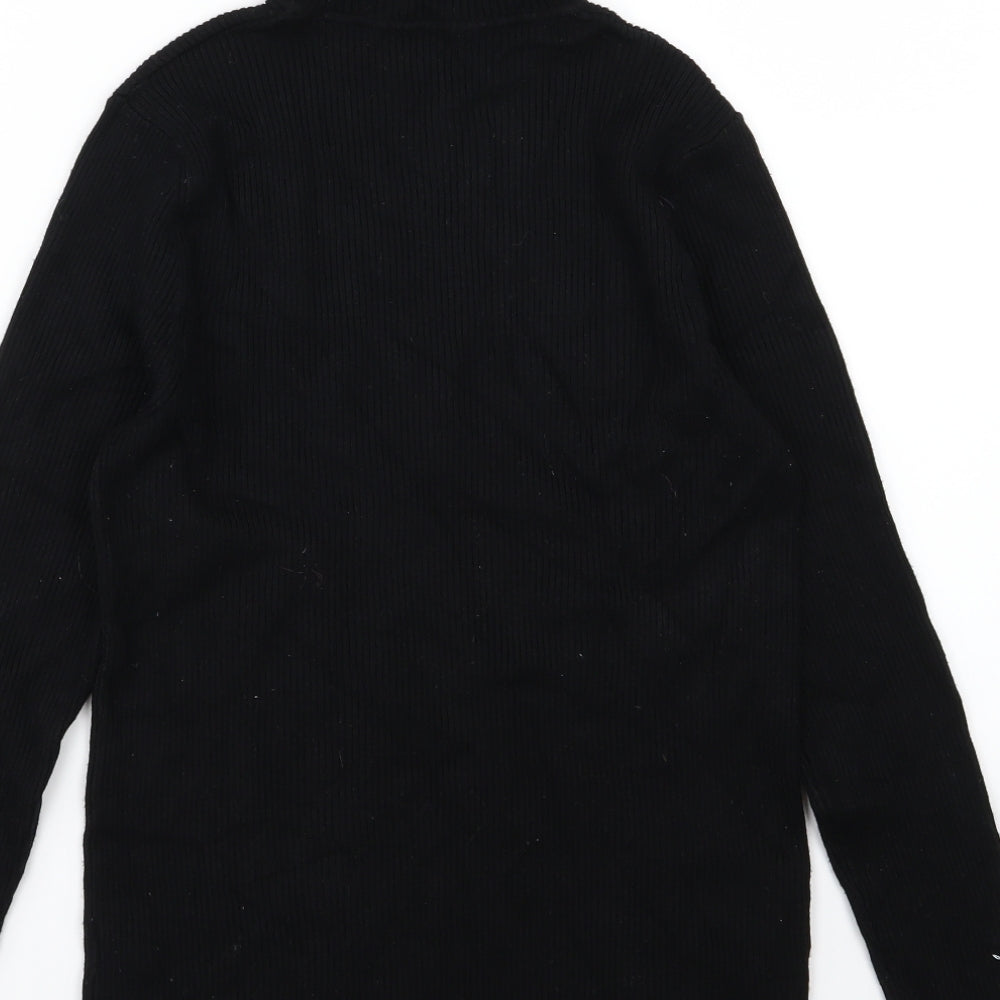 Marks and Spencer Womens Black  Knit Pullover Jumper Size 14