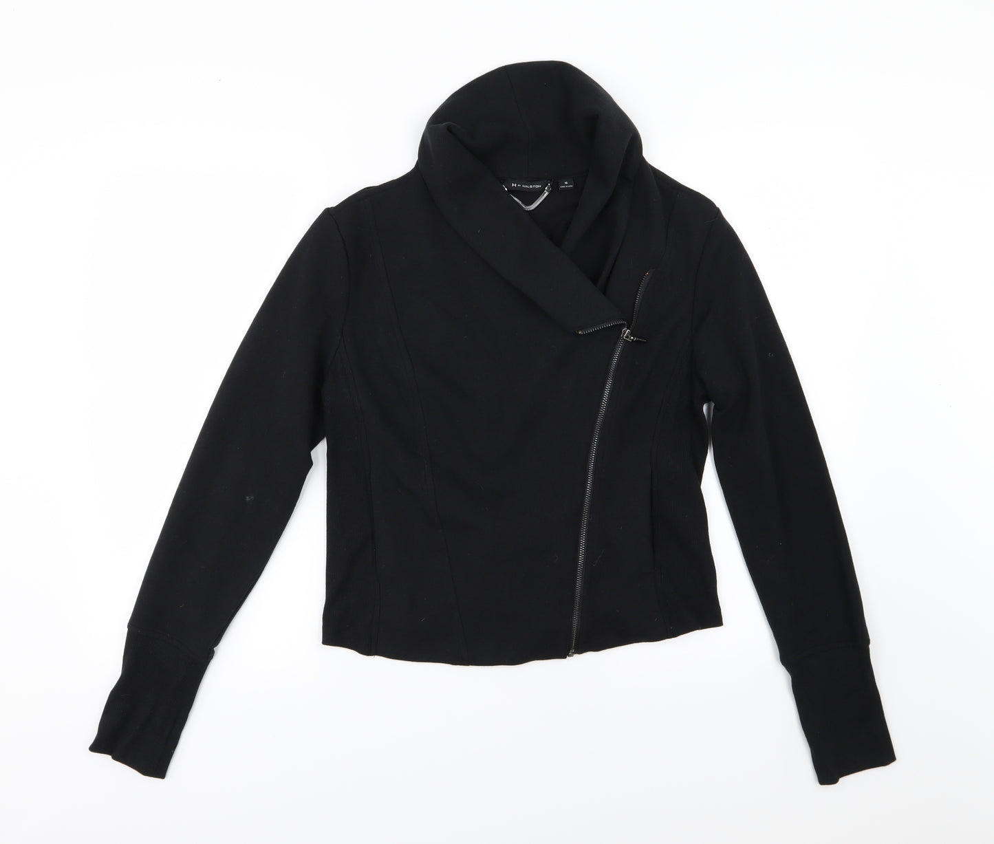 H by Halston Womens Black  Jersey Jacket  Size 16