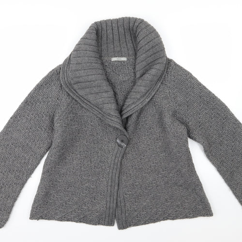 Marks and Spencer Womens Grey  Knit Cardigan Jumper Size 20