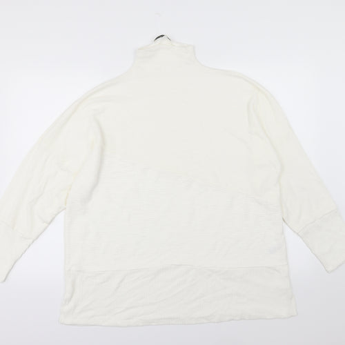 George Womens White  Knit Pullover Jumper Size XL