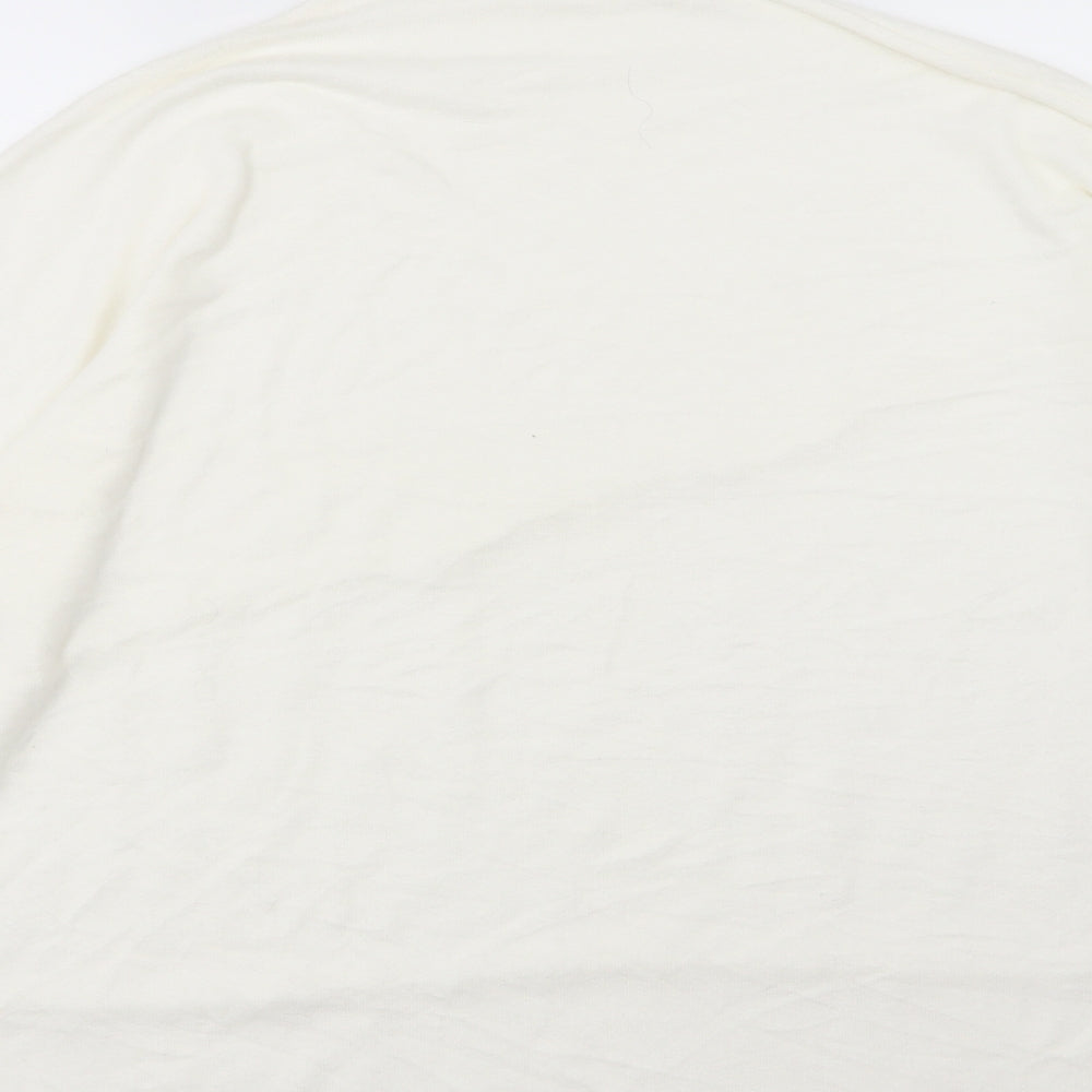 George Womens White  Knit Pullover Jumper Size XL