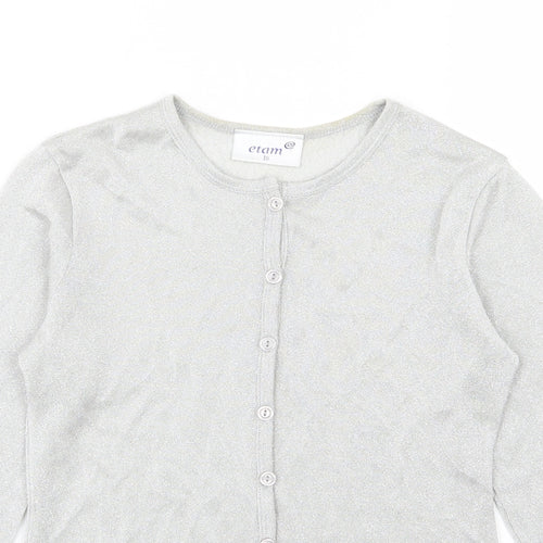 Etam Womens Ivory  Knit Cardigan Jumper Size 10