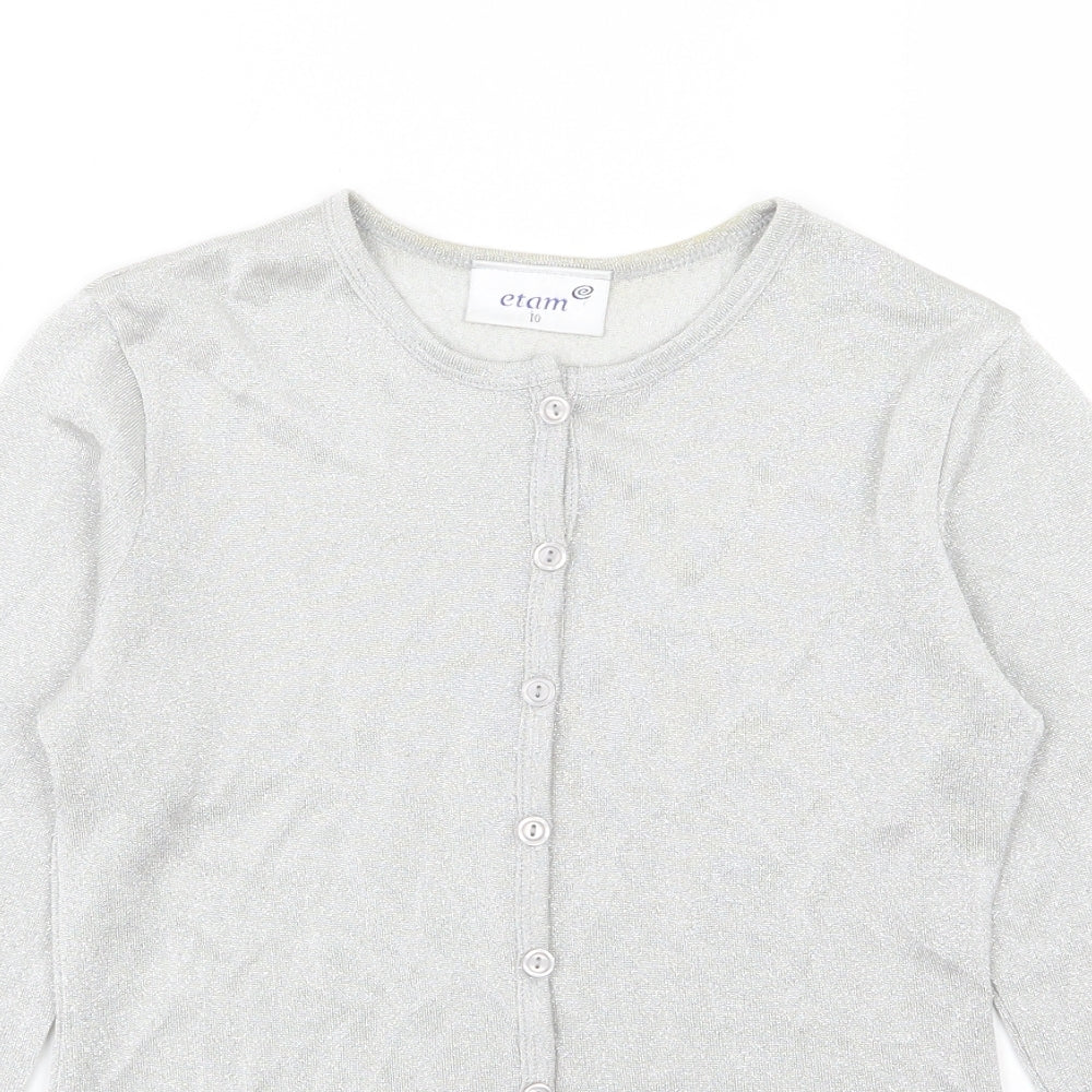 Etam Womens Ivory  Knit Cardigan Jumper Size 10