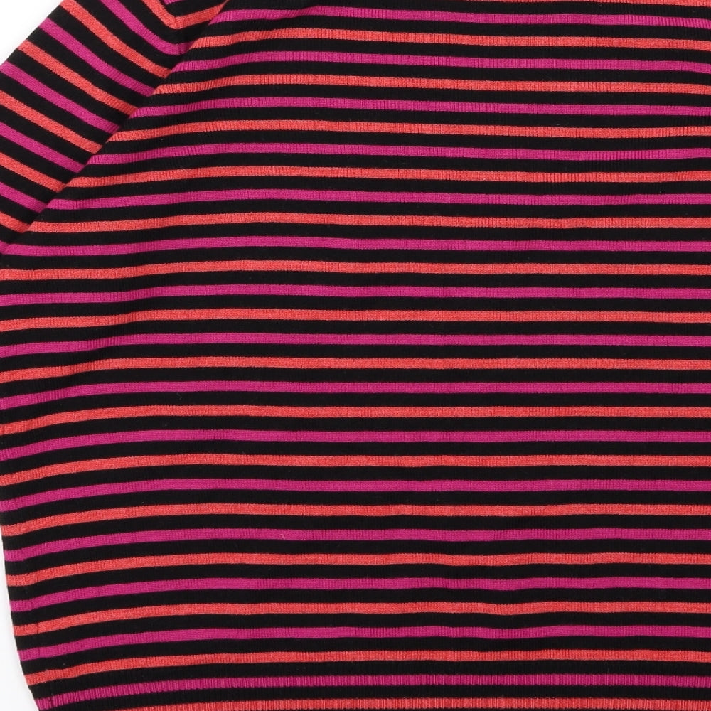 Marks and Spencer Womens Multicoloured Striped Knit Pullover Jumper Size 12
