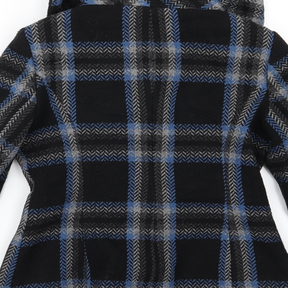 Monsoon Womens Multicoloured Striped  Overcoat Coat Size 8