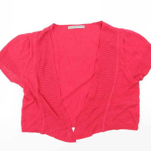 Marks and Spencer Womens Pink  Knit Cardigan Jumper Size 12
