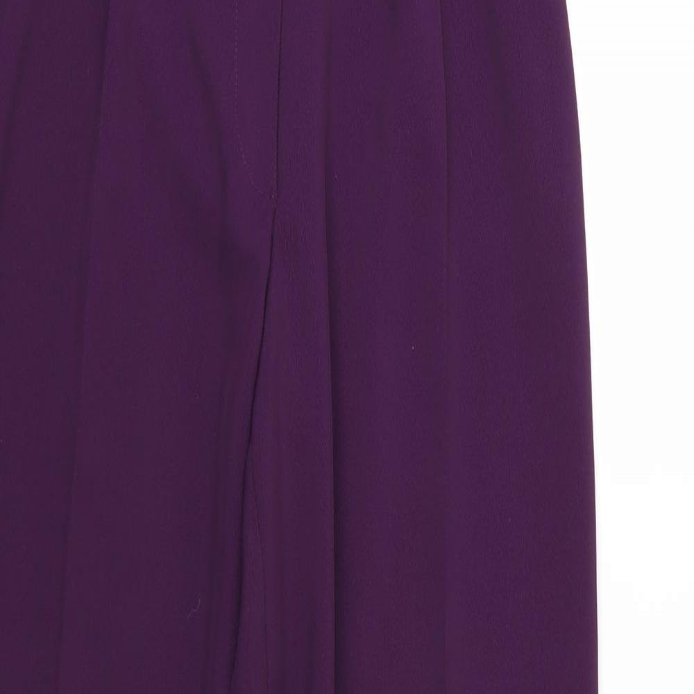 Richards Womens Purple  Rayon Trousers  Size 12 L31 in