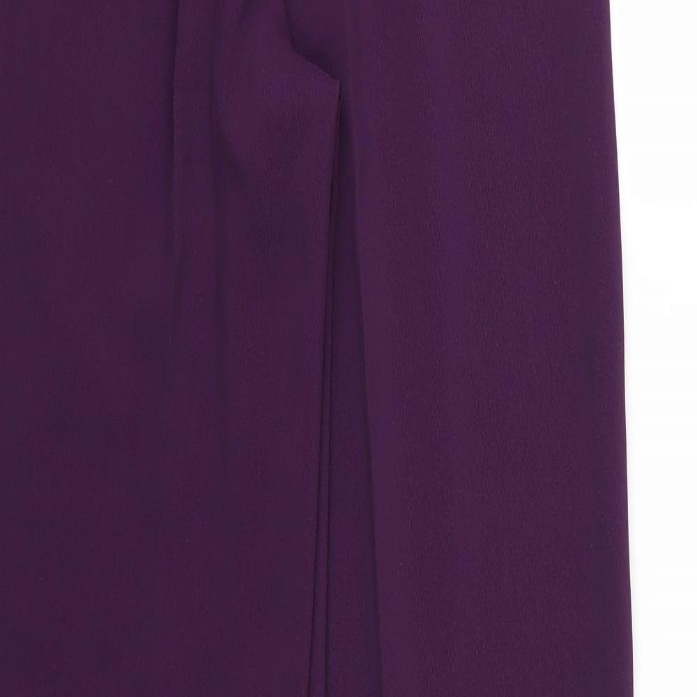Richards Womens Purple  Rayon Trousers  Size 12 L31 in