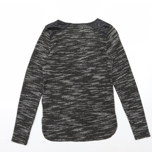 New Look Womens Grey  Knit Pullover Jumper Size 6
