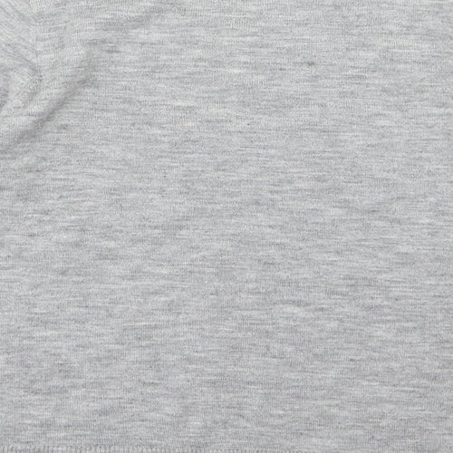 Dorothy Perkins Womens Grey Floral Knit Pullover Jumper Size 14