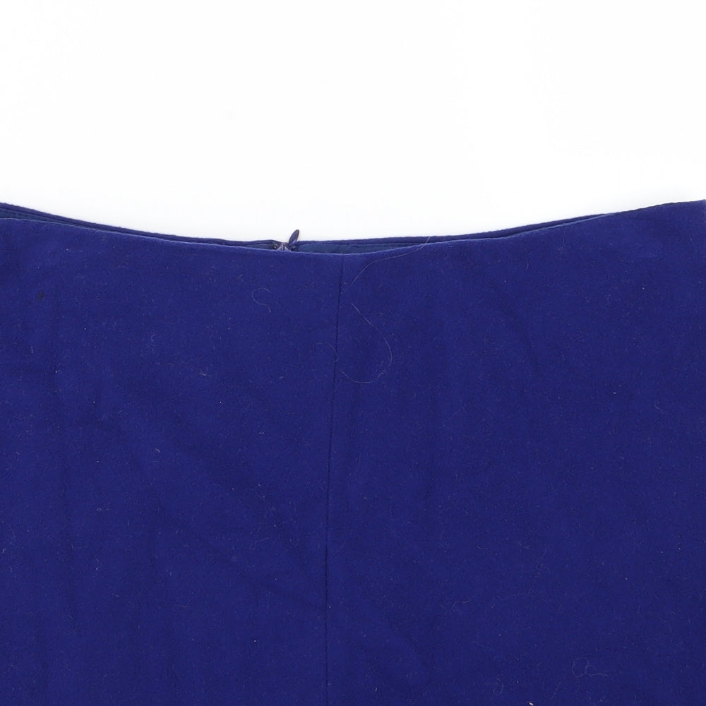Marks and Spencer Womens Blue   A-Line Skirt Size 14