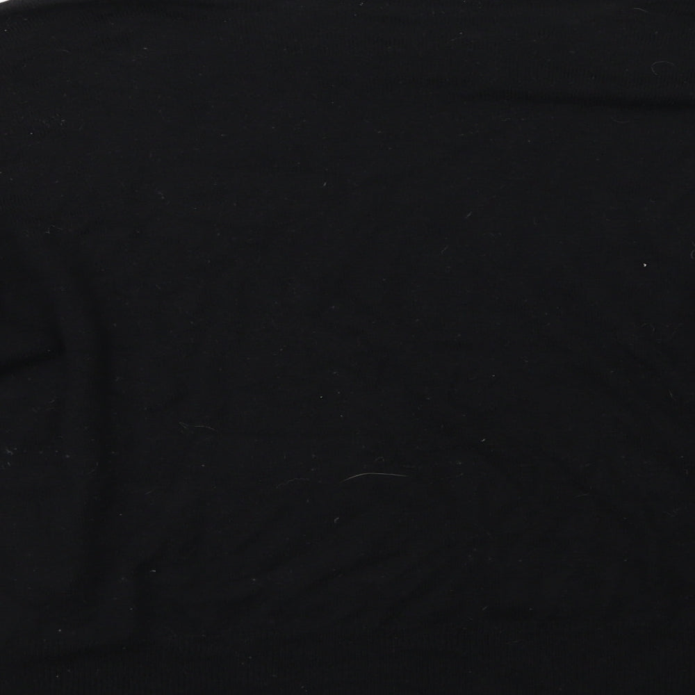 TU Womens Black  Knit Pullover Jumper Size 12